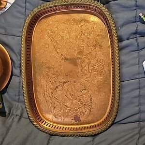Vintage copper Tea Tray